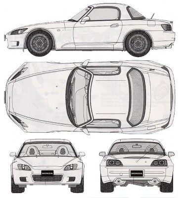 Honda s2000 blueprints #7