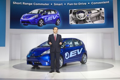 Takanobu Ito, Honda Motor Co., Ltd. president and CEO, introduces the all-new Fit EV Concept electric vehicle at the 2010 Los Angeles Auto Show.jpg