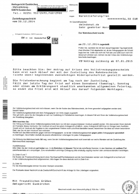 Lass Uns Einen Mahnbescheid Beantragen - Das PDF Umfasst Nun 4 Seiten....